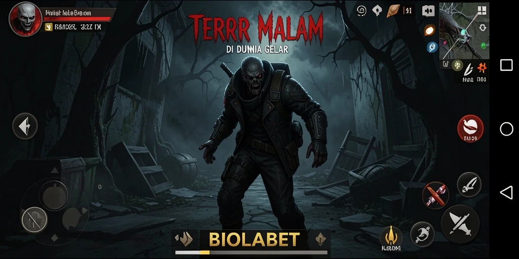 Gameplay mencekam di BIOLABET, menampilkan suasana horror yang menghantui.