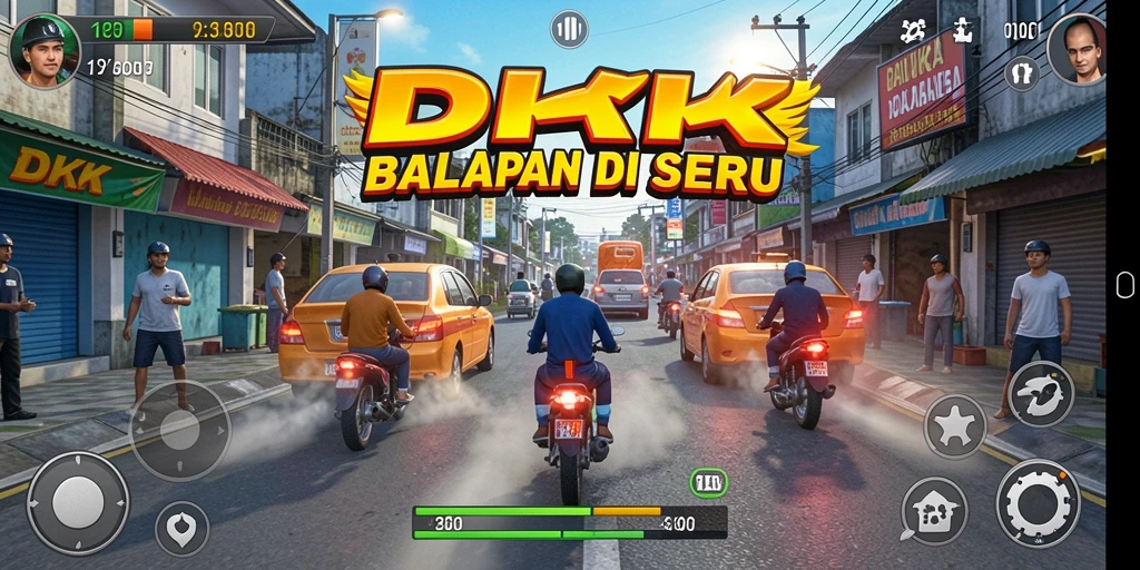 Tampilan menarik saat gameplay seru di DKK.