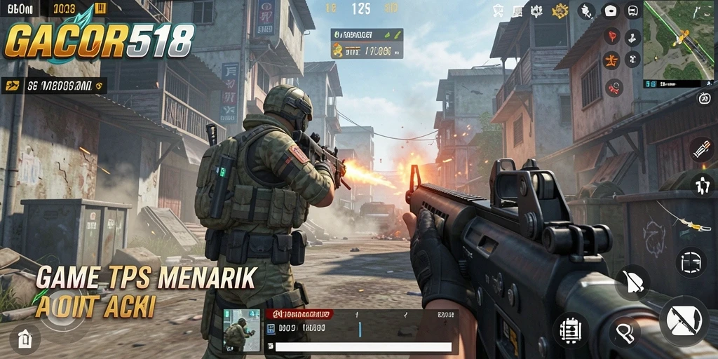 Tampilan gameplay menarik dengan aksi mendebarkan di GACOR518.