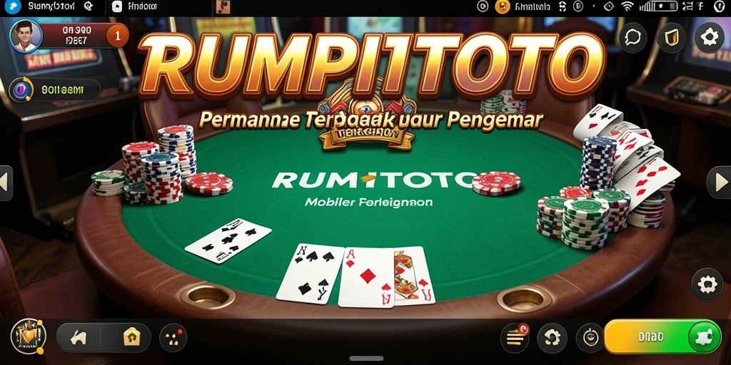 Tampilan layar permainan Poker di RUMPITOTO yang menarik dan dinamis.