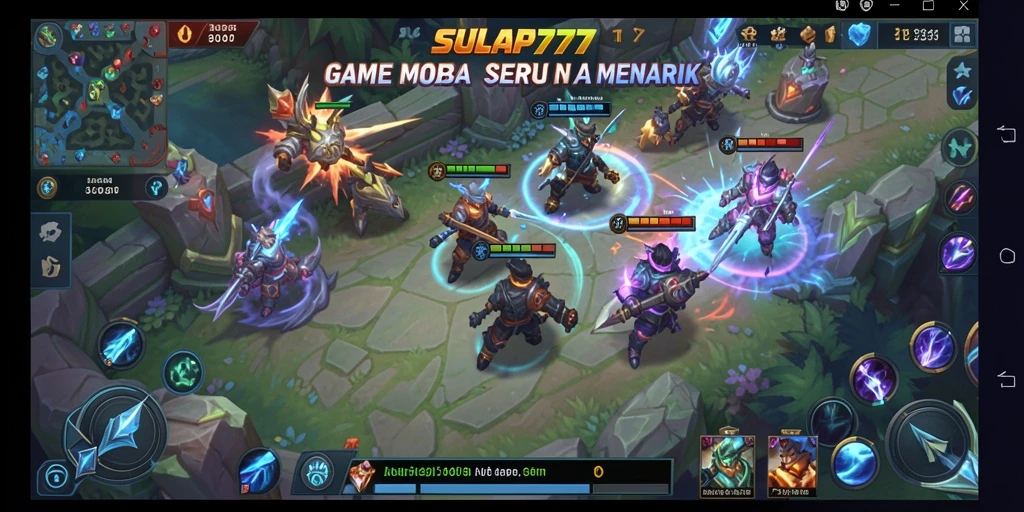 Tampilan gameplay MOBA SULAP777 yang mendebarkan.